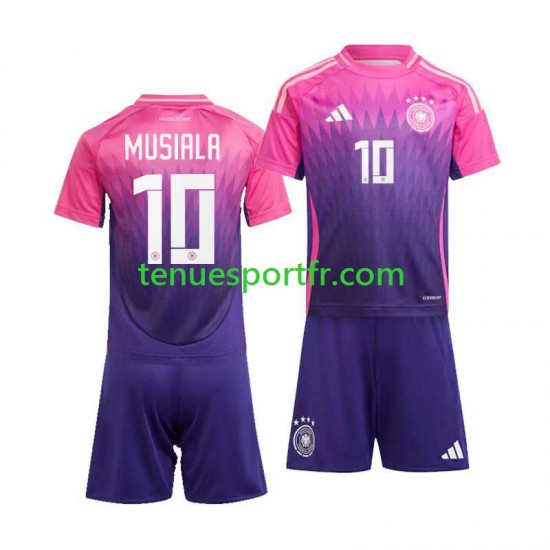 Kit Enfant Maillot Extérieur Allemagne Jamal Musiala 10 Euro 2024 à Manches Courtes