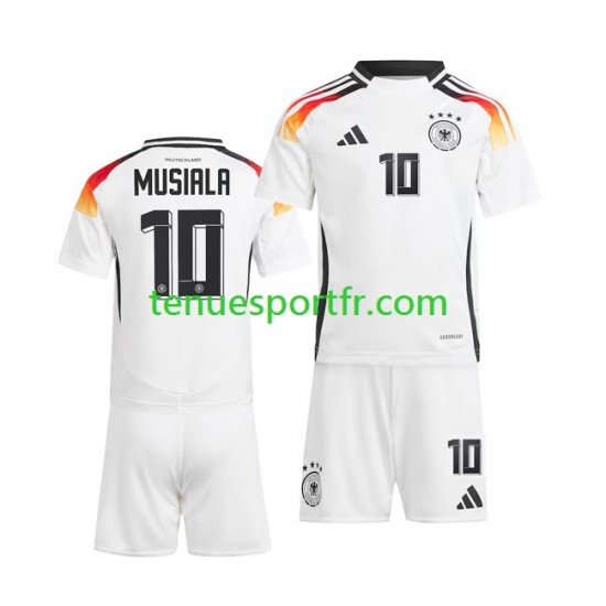 Kit Enfant Maillot Domicile Allemagne Jamal Musiala 10 Euro 2024 à Manches Courtes