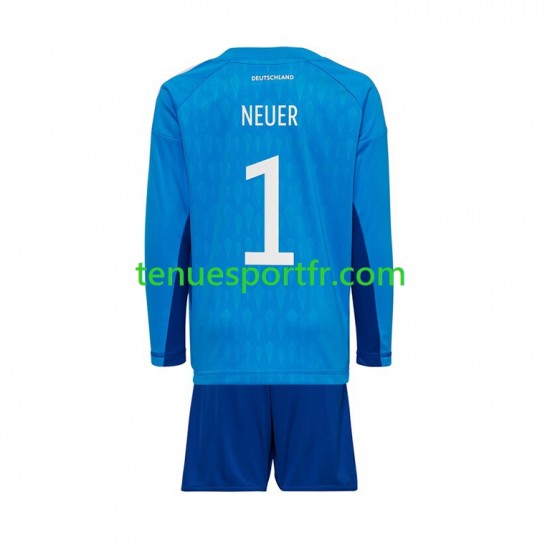 Kit Enfant Maillot Domicile Allemagne Gardien Manuel Neuer 1 World Cup 2022 à Manches Longues