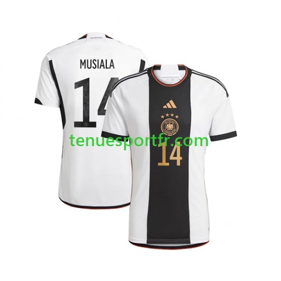 Homme Maillot Domicile Allemagne Musiala 14 World Cup 2022 à Manches Courtes