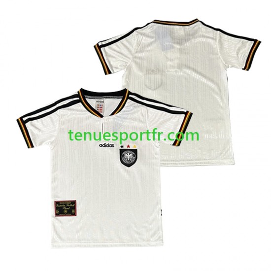 Homme Maillot Retro Domicile Allemagne 1996 à Manches Courtes
