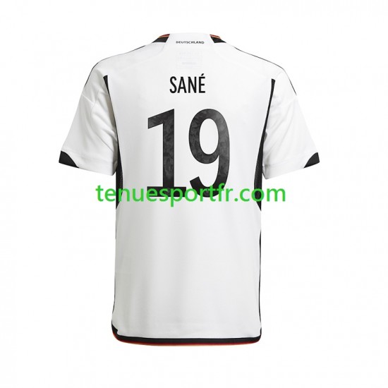 Homme Maillot Domicile Allemagne Sane 19 World Cup 2022 à Manches Courtes