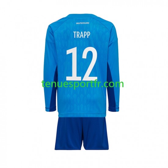 Kit Enfant Maillot Domicile Allemagne Gardien TRAPP 12 World Cup 2022 à Manches Longues