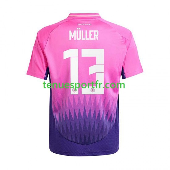 Homme Maillot Extérieur Allemagne Thomas Muller 13 Euro 2024 à Manches Courtes