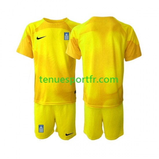 Kit Enfant Maillot Domicile Grèce Gardien 2023 à Manches Courtes