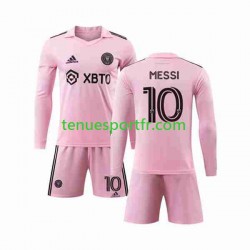 Kit Enfant Maillot Domicile InterMiami Lionel Messi 10 2023-2024 à Manches Longues