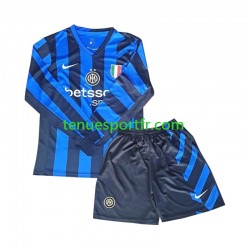 Kit Enfant Maillot Domicile Inter Milan 2024-2025 à Manches Longues
