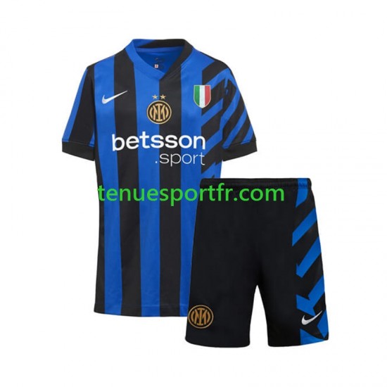 Kit Enfant Maillot Domicile Inter Milan 2024-2025 à Manches Courtes