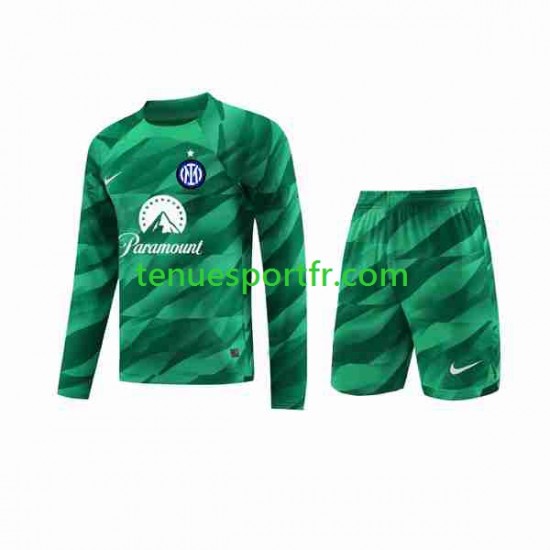 Kit Enfant Maillot Extérieur Inter Milan Gardien 2023-2024 à Manches Longues