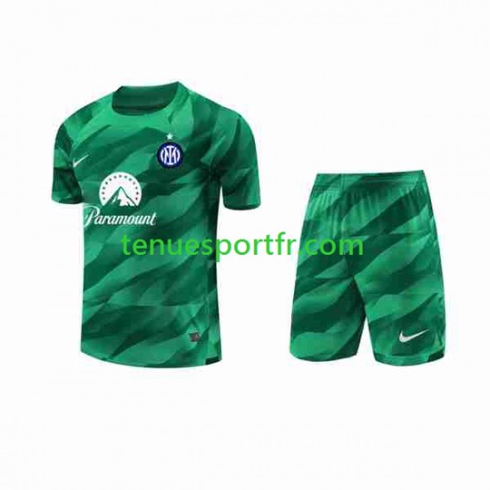 Kit Enfant Maillot Extérieur Inter Milan Gardien 2023-2024 à Manches Courtes
