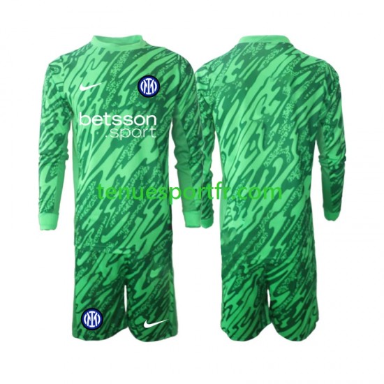 Kit Enfant Maillot Domicile Inter Milan Gardien 2024-2025 à Manches Longues