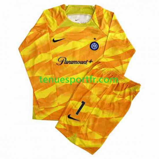 Kit Enfant Maillot Domicile Inter Milan Gardien Sommer 1 2023-2024 à Manches Longues