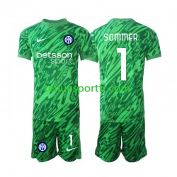 Kit Enfant Maillot Domicile Inter Milan Gardien Yann Sommer 1 2024-2025 à Manches Courtes