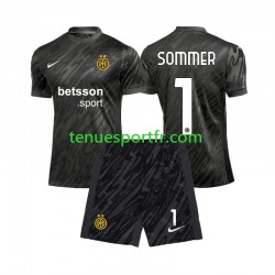 Kit Enfant Maillot Troisième Inter Milan Gardien Yann Sommer 1 2024-2025 à Manches Courtes