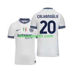 Homme Maillot Extérieur Inter Milan Hakan Calhanoglu 20 2024-2025 à Manches Courtes