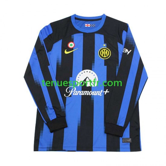 Homme Maillot Domicile Inter Milan 2023-2024 à Manches Longues