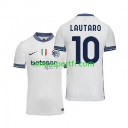 Homme Maillot Extérieur Inter Milan Lautaro 10 2024-2025 à Manches Courtes
