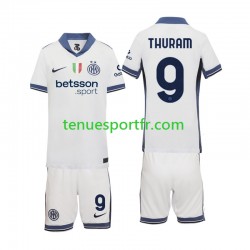 Kit Enfant Maillot Extérieur Inter Milan Marcus Thuram 9 2024-2025 à Manches Courtes