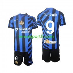 Kit Enfant Maillot Domicile Inter Milan Marcus Thuram 9 2024-2025 à Manches Courtes