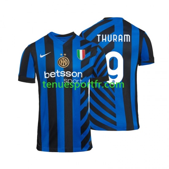 Homme Maillot Domicile Inter Milan Marcus Thuram 9 2024-2025 à Manches Courtes