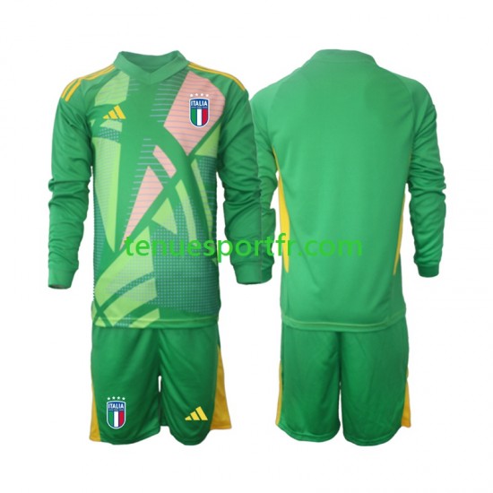 Kit Enfant Maillot Extérieur Italie Gardien Euro 2024 à Manches Longues
