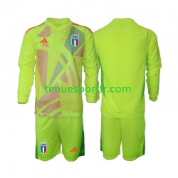 Kit Enfant Maillot Domicile Italie Gardien Euro 2024 à Manches Longues
