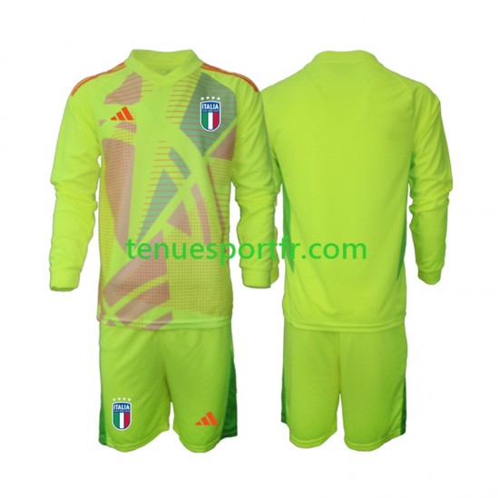 Kit Enfant Maillot Domicile Italie Gardien Euro 2024 à Manches Longues