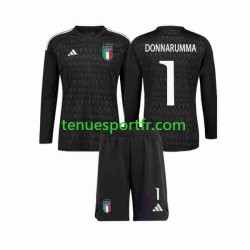 Kit Enfant Maillot Extérieur Italie Gardien Donnarumma 1 2023 à Manches Longues
