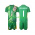 Kit Enfant Maillot Extérieur Italie Gardien Donnarumma 1 Euro 2024 à Manches Courtes