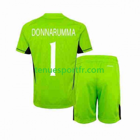 Kit Enfant Maillot Domicile Italie Gardien Donnarumma 1 2023 à Manches Courtes
