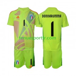 Kit Enfant Maillot Domicile Italie Gardien Donnarumma 1 Euro 2024 à Manches Courtes
