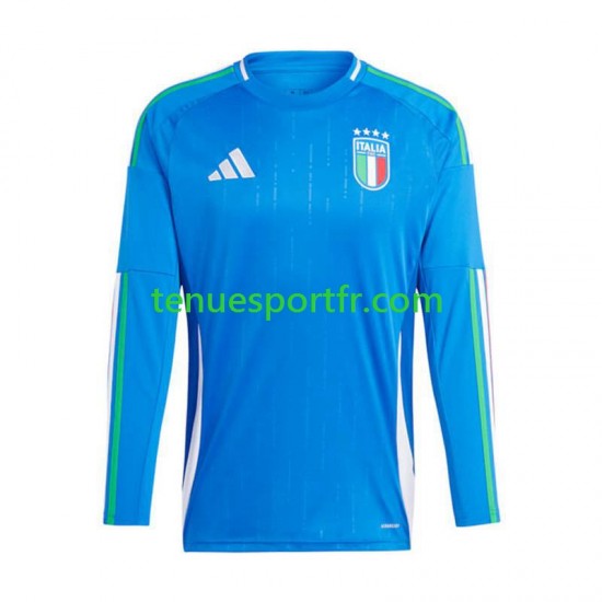 Homme Maillot Domicile Italie Euro 2024 à Manches Longues