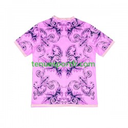 Homme Maillot Italie Versace 2023-2024 Rose à Manches Courtes
