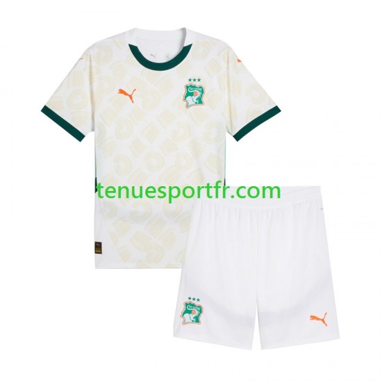 Kit Enfant Maillot Extérieur Côte d'Ivoire 2025 à Manches Courtes