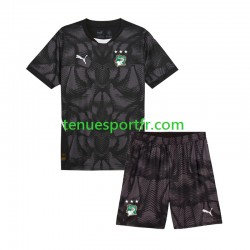 Kit Enfant Maillot Domicile Côte d'Ivoire Gardien 2025 à Manches Courtes