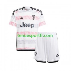 Kit Enfant Maillot Extérieur Juventus 2023-2024 à Manches Courtes
