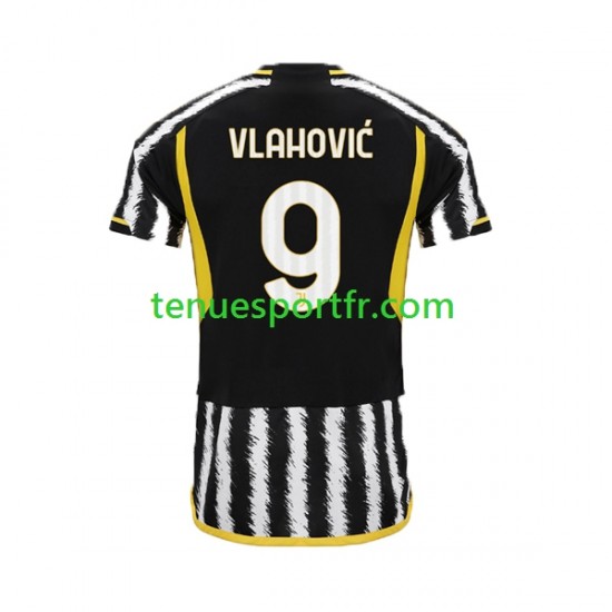 Homme Maillot Domicile États-Unis Juventus Dn Vlahovic 9 2023-2024 à Manches Courtes