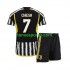Kit Enfant Maillot Domicile Juventus Federico Chiesa 7 2023-2024 à Manches Courtes
