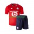 Kit Enfant Maillot Domicile OSC Lille 2024-2025 à Manches Courtes