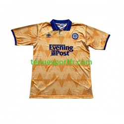 Homme Maillot Retro Extérieur Leeds United 1991-1992 à Manches Courtes