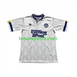 Homme Maillot Retro Domicile Leeds United 1991-1992 à Manches Courtes