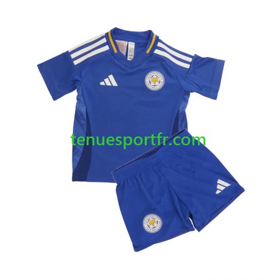 Kit Enfant Maillot Domicile Leicester City 2024-2025 à Manches Courtes