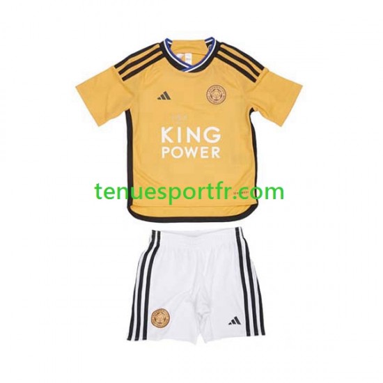 Kit Enfant Maillot Troisième Leicester City 2023-2024 à Manches Courtes