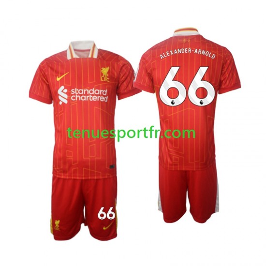 Kit Enfant Maillot Domicile Liverpool Alexander-Arnold 66 2024-2025 à Manches Courtes