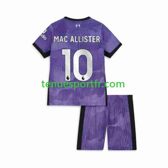 Kit Enfant Maillot Troisième Liverpool Alexis Mac Allister 10 2023-2024 à Manches Courtes
