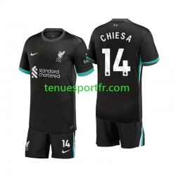 Kit Enfant Maillot Extérieur Liverpool Chiesa 14 2024-2025 à Manches Courtes