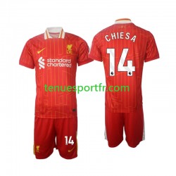 Kit Enfant Maillot Domicile Liverpool Chiesa 14 2024-2025 à Manches Courtes