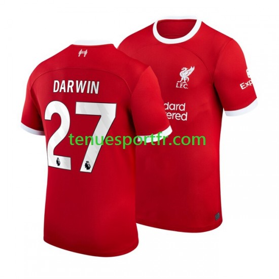 Homme Maillot Domicile Liverpool Darwin Nunez 27 2023-2024 à Manches Courtes