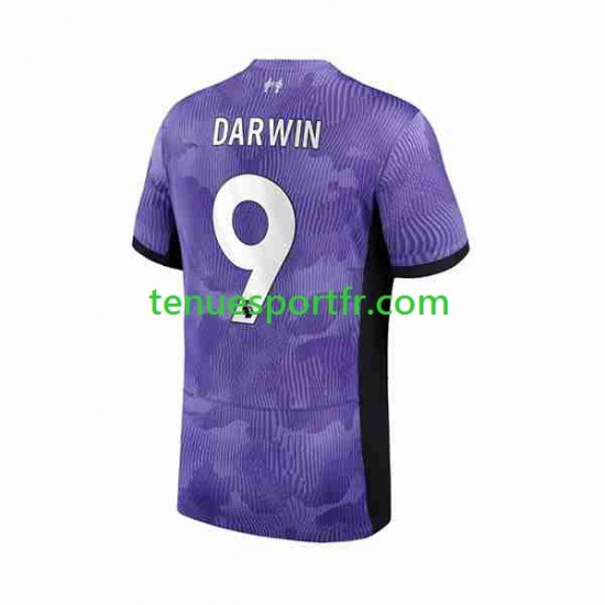Homme Maillot Troisième Liverpool Darwin Nunez 9 2023-2024 à Manches Courtes