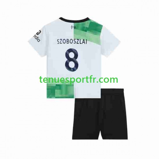 Kit Enfant Maillot Extérieur Liverpool Dominik Szoboszlai 8 2023 à Manches Courtes